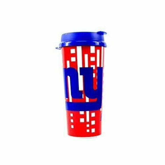NFL NY Giants Blue Plastic Travel Cup, Pack of 2 | 16-Ounce - Picture 2 of 3